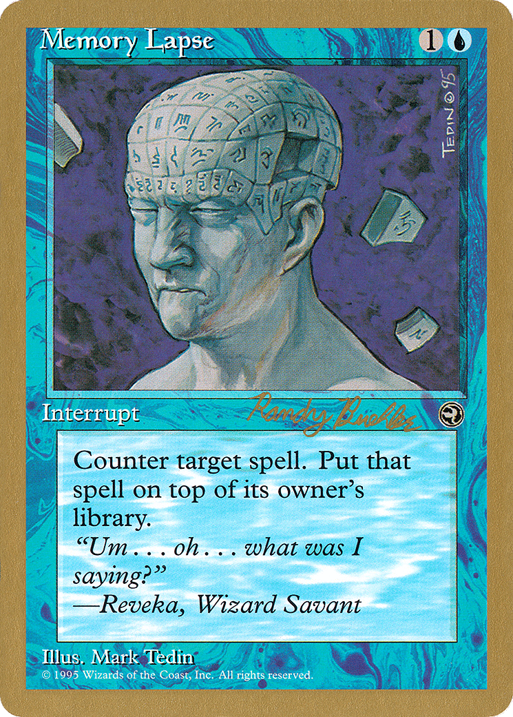 Memory Lapse from World Championship Decks 1998 - Magic: The Gathering