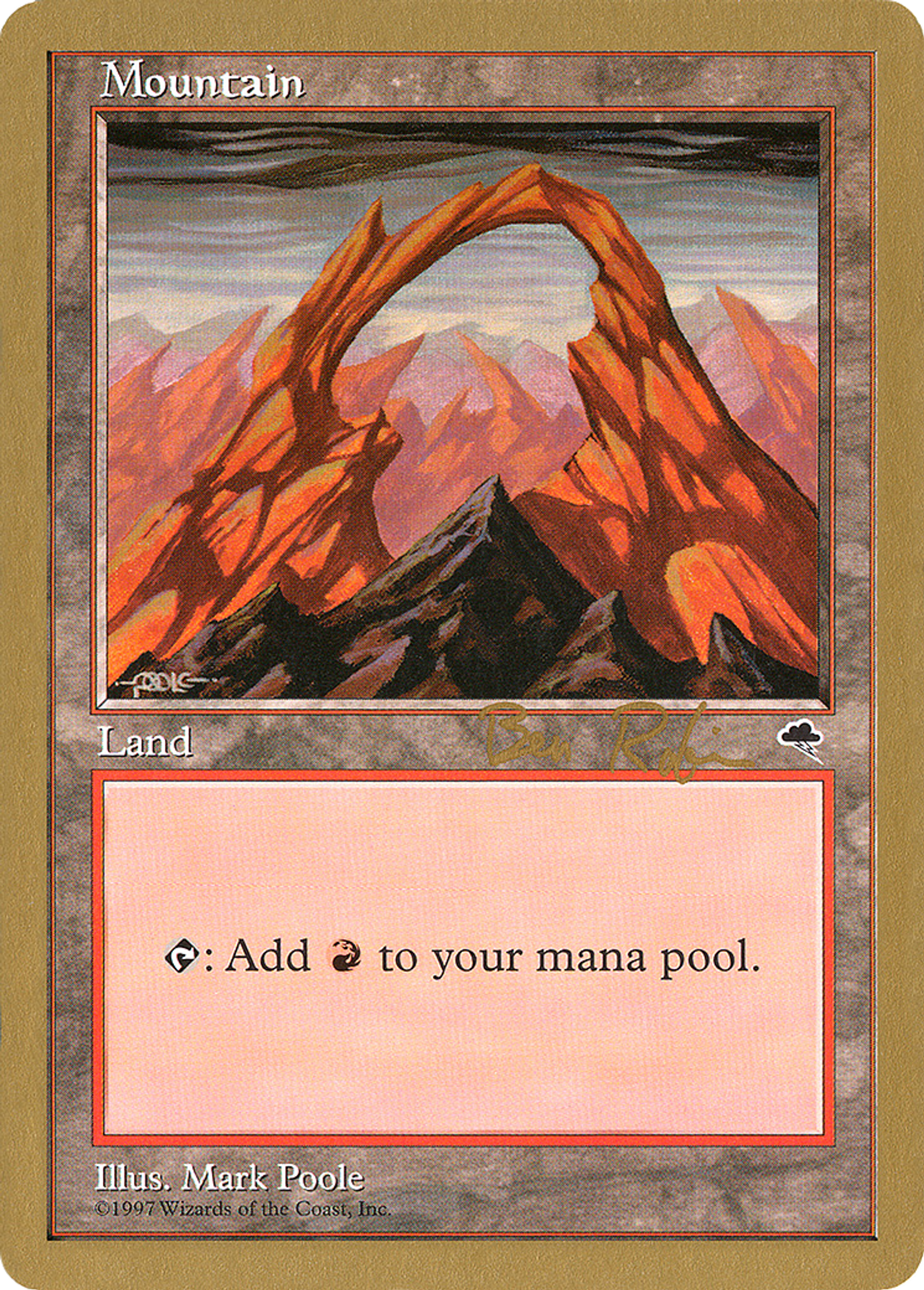 Mountain — World Championship Decks 1998 — Magic: The Gathering