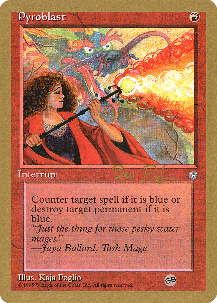 Pyroblast — World Championship Decks 1998 — Magic: The Gathering