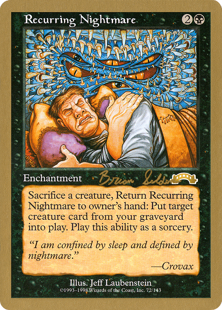 Recurring Nightmare — World Championship Decks 1998 — Magic: The Gathering