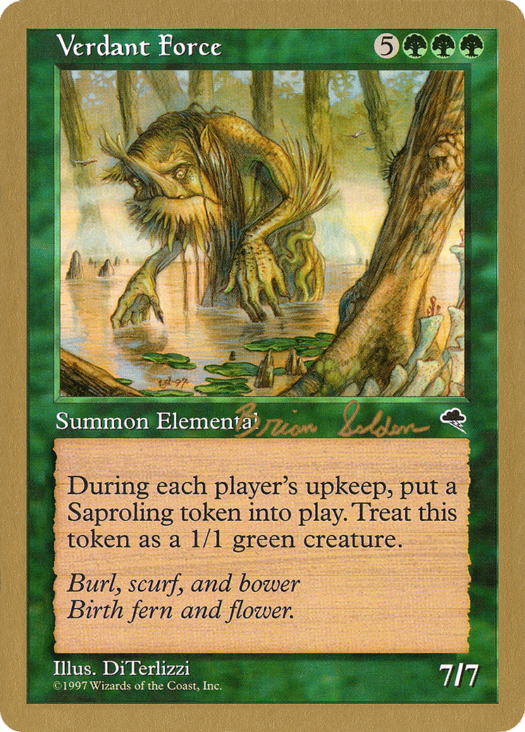 Verdant Force — World Championship Decks 1998 — Magic: The Gathering