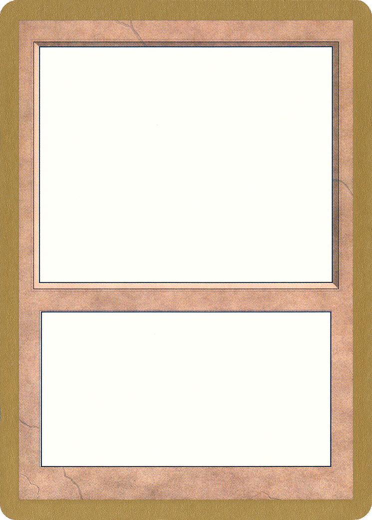 Blank Card — World Championship Decks 1999 — Magic: The Gathering