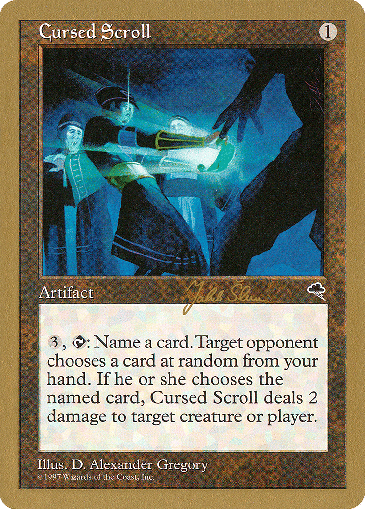 Cursed Scroll — World Championship Decks 1999 — Magic: The Gathering