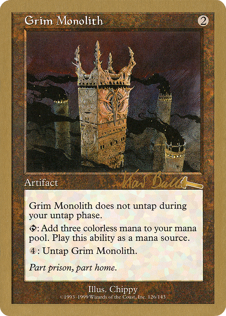 Grim Monolith — World Championship Decks 1999 — Magic: The Gathering