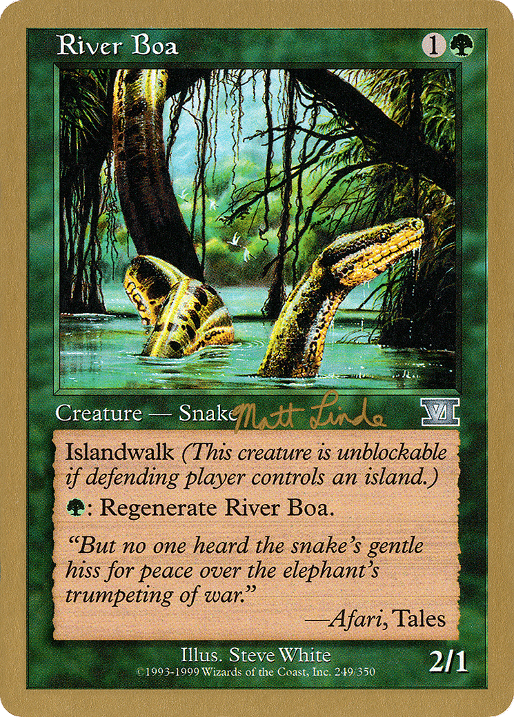 River Boa — World Championship Decks 1999 — Magic: The Gathering