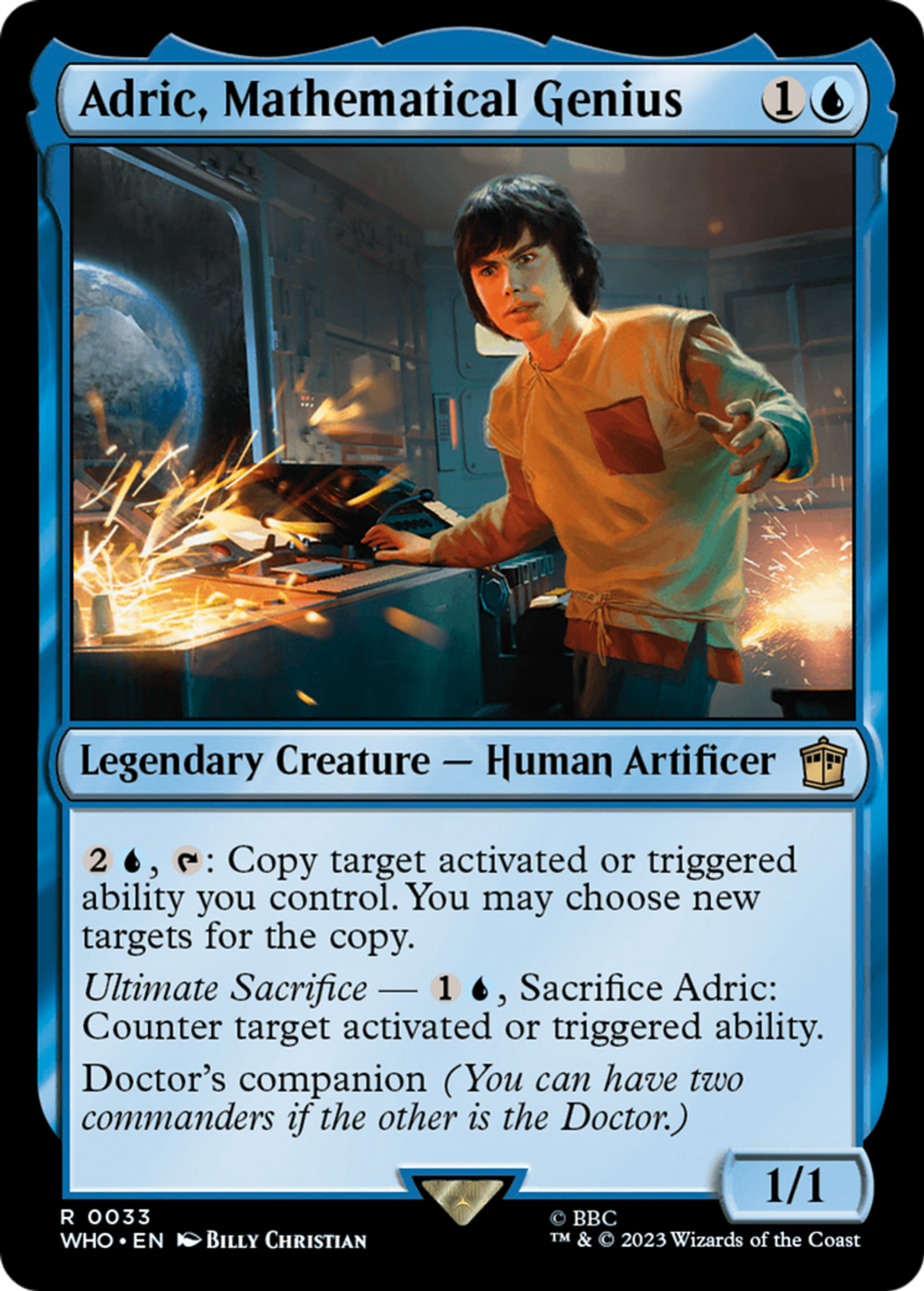 Adric, Mathematical Genius — Doctor Who — Magic: The Gathering