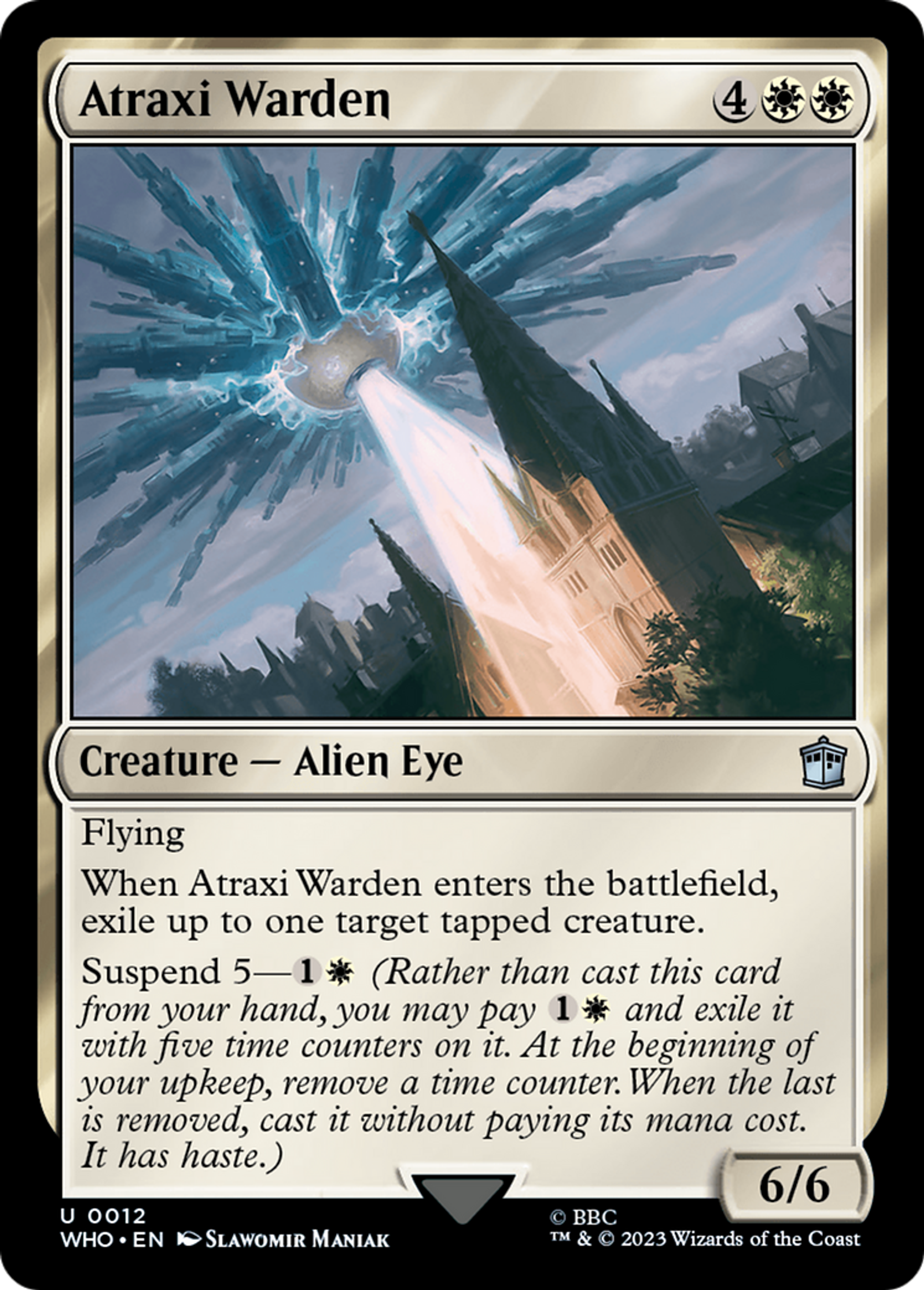 Atraxi Warden — Doctor Who — Magic: The Gathering
