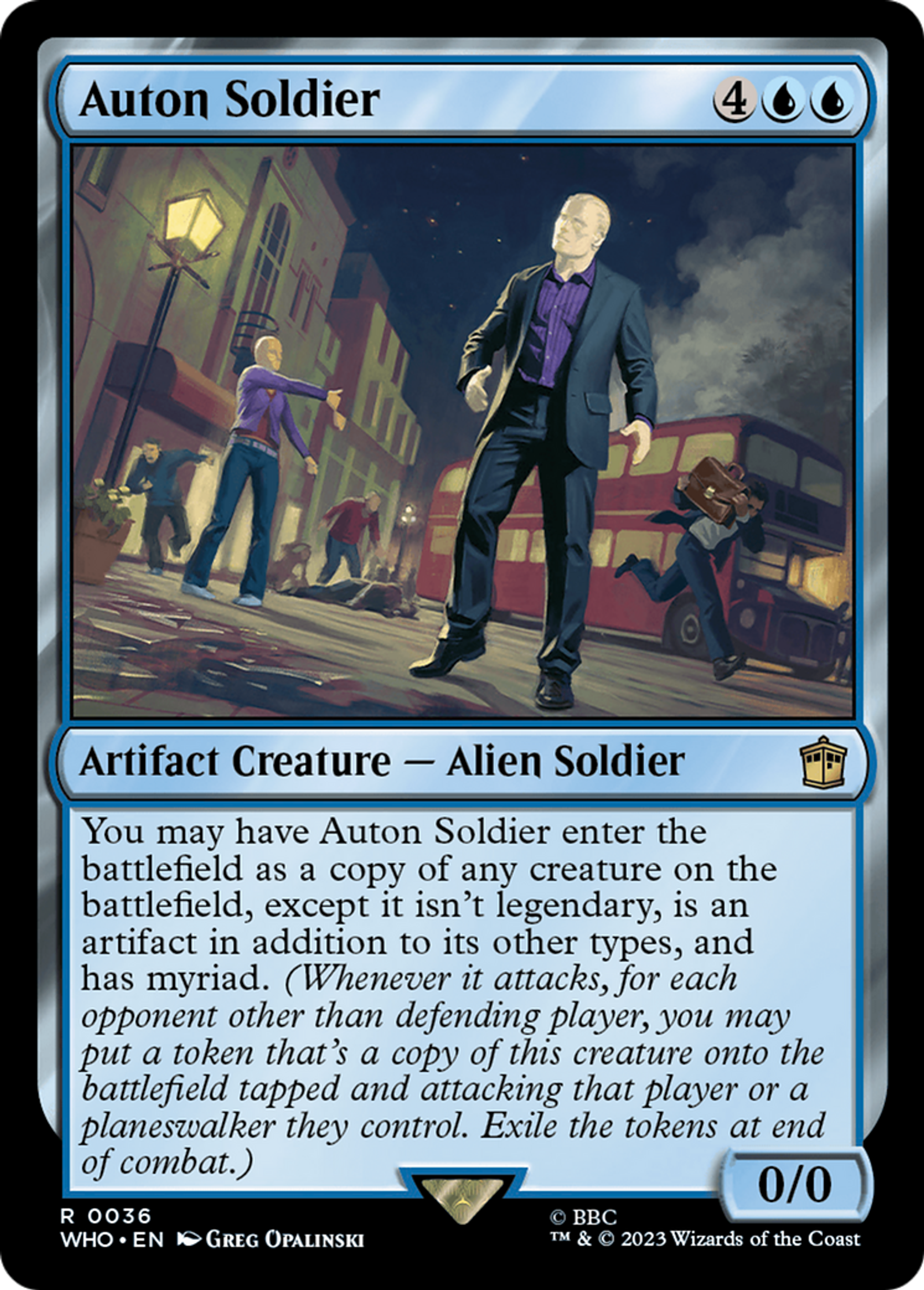Auton Soldier — Doctor Who — Magic: The Gathering