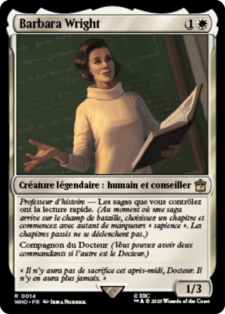 Barbara Wright — Doctor Who — Magic: The Gathering