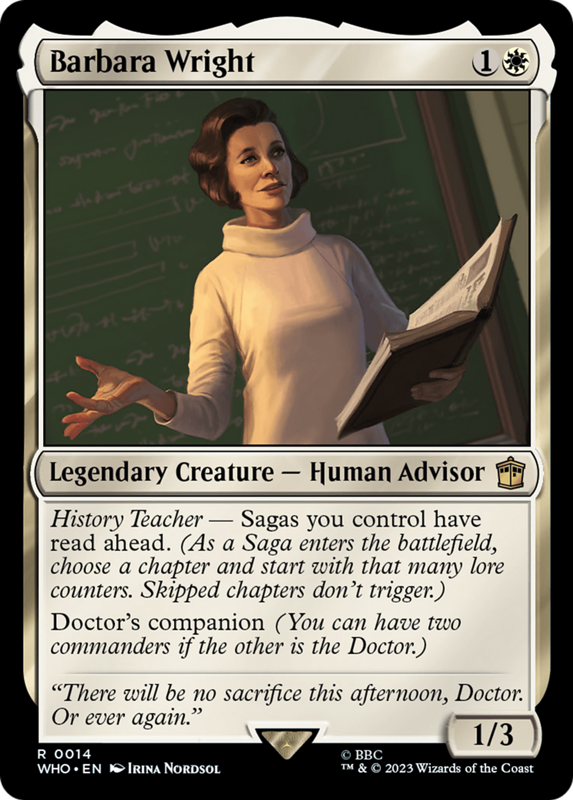 Barbara Wright — Doctor Who — Magic: The Gathering