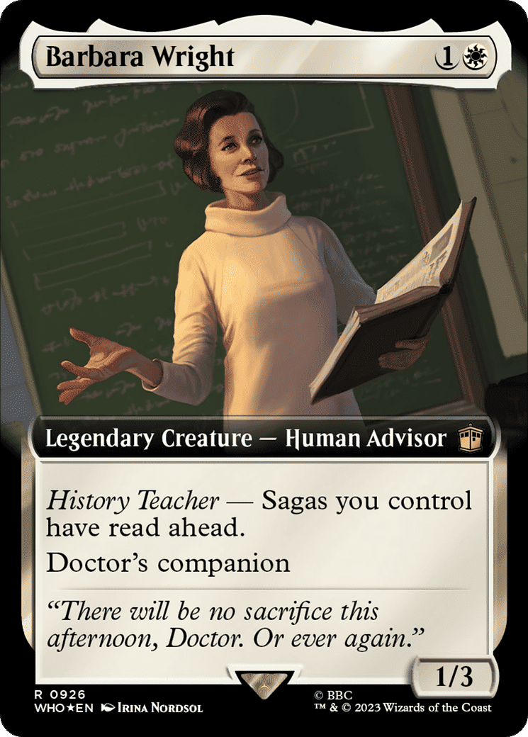 Barbara Wright — Doctor Who — Magic: The Gathering