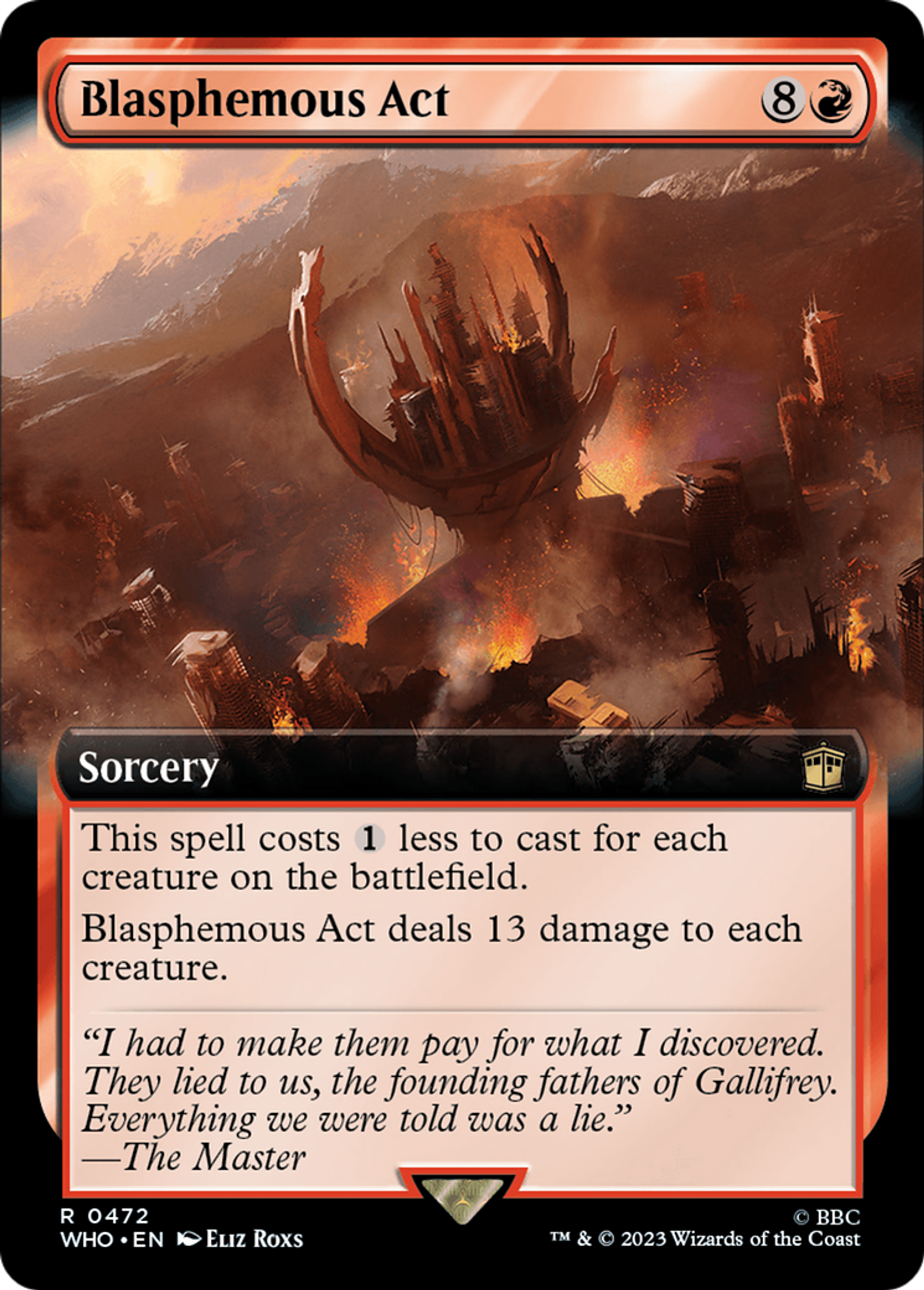 Blasphemous Act — Doctor Who — Magic: The Gathering