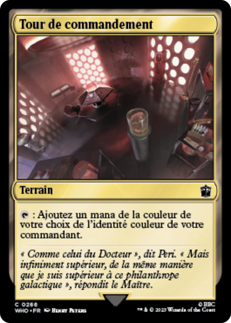 Tour de commandement — Doctor Who — Magic: The Gathering