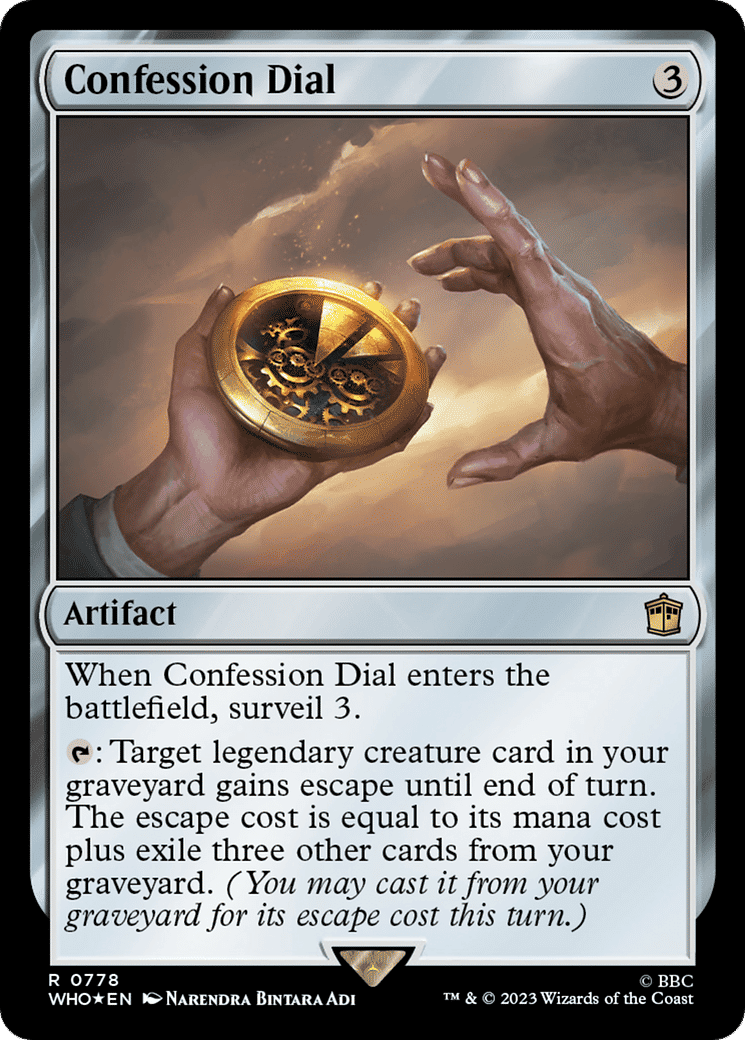 Confession Dial — Doctor Who — Magic: The Gathering
