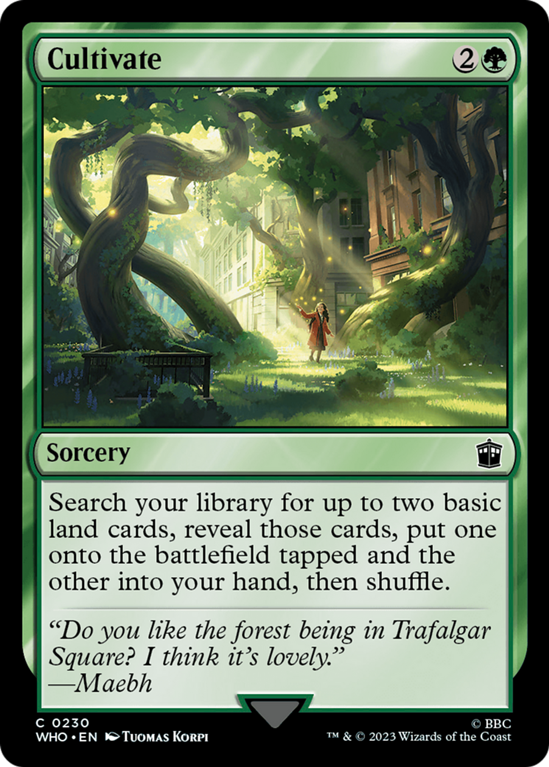 Cultivate — Doctor Who — Magic: The Gathering