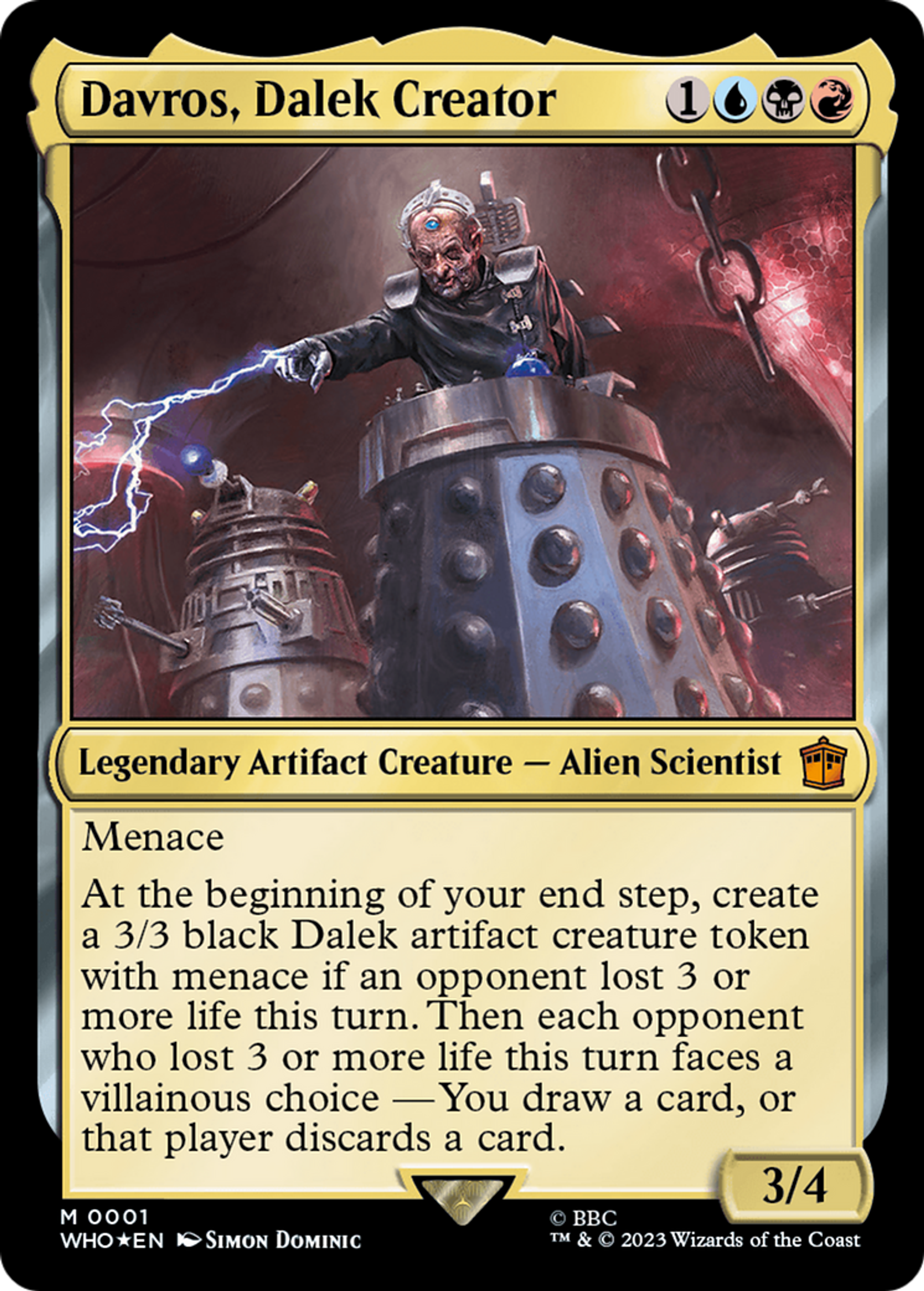 Davros, Dalek Creator — Doctor Who — Magic: The Gathering