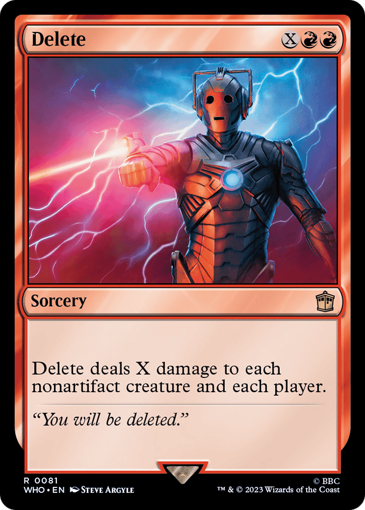 Delete — Doctor Who — Magic: The Gathering