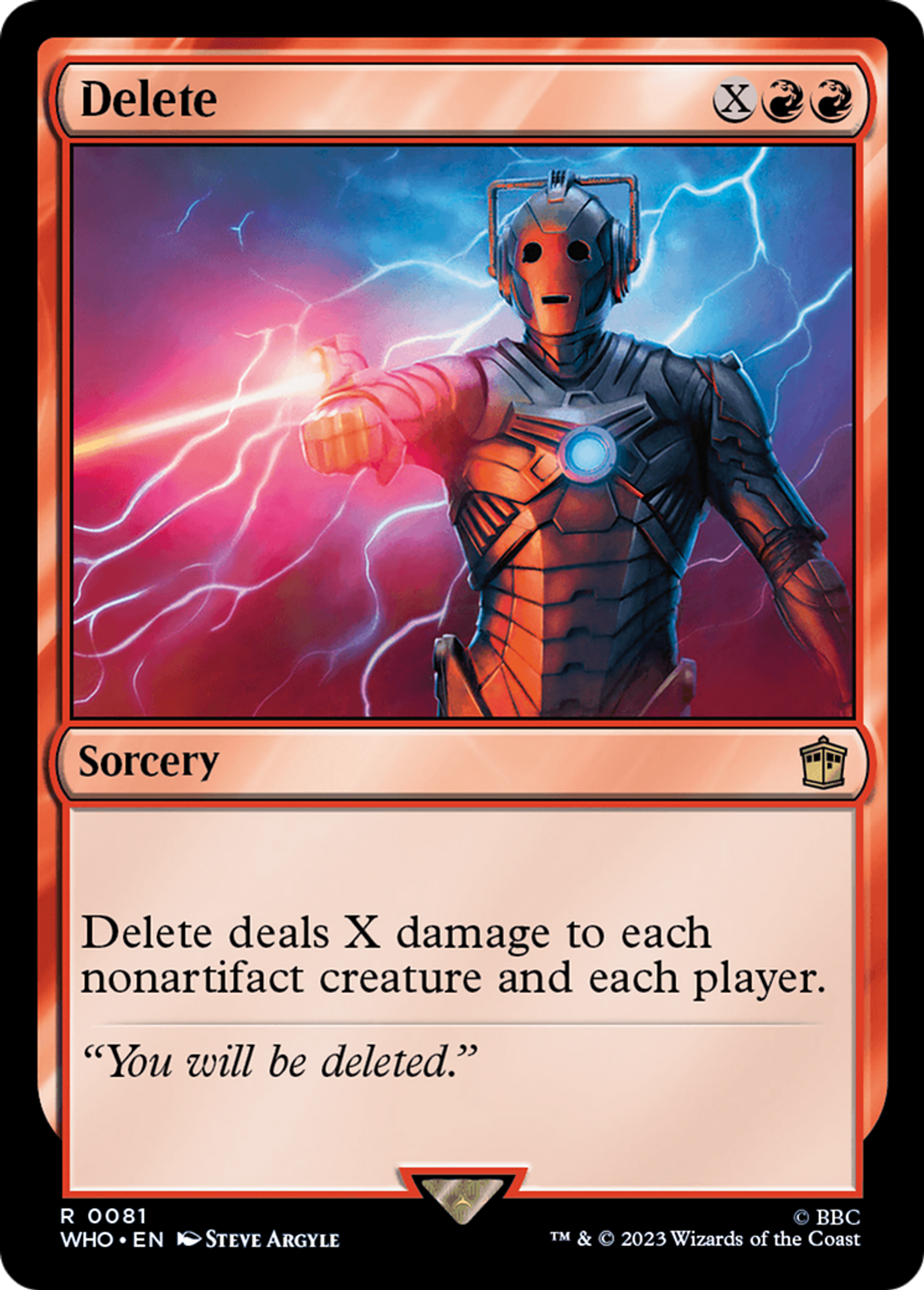 Delete — Doctor Who — Magic: The Gathering