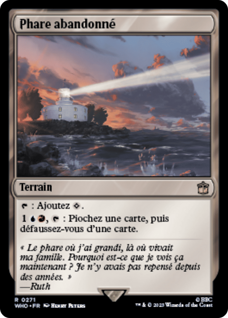 Phare abandonné — Doctor Who — Magic: The Gathering
