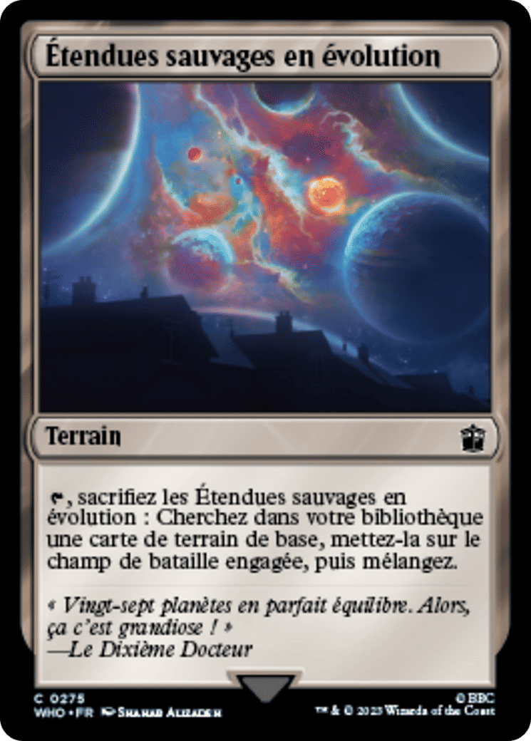 Étendues sauvages en évolution — Doctor Who — Magic: The Gathering