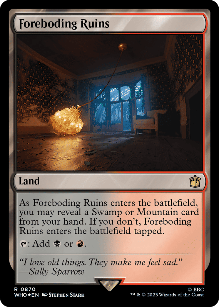 Foreboding Ruins — Doctor Who — Magic: The Gathering