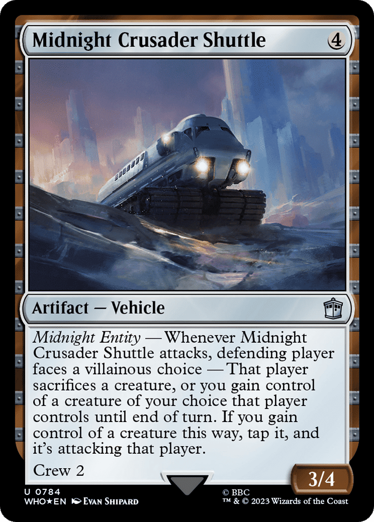 Midnight Crusader Shuttle — Doctor Who — Magic: The Gathering