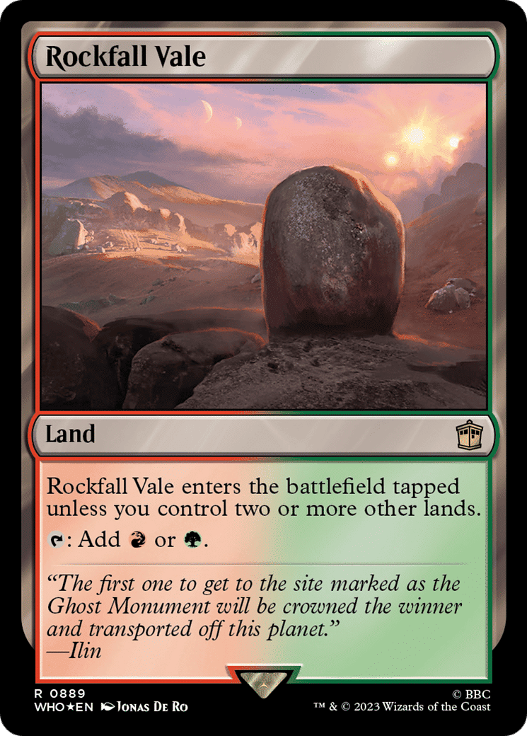 Rockfall Vale — Doctor Who — Magic: The Gathering