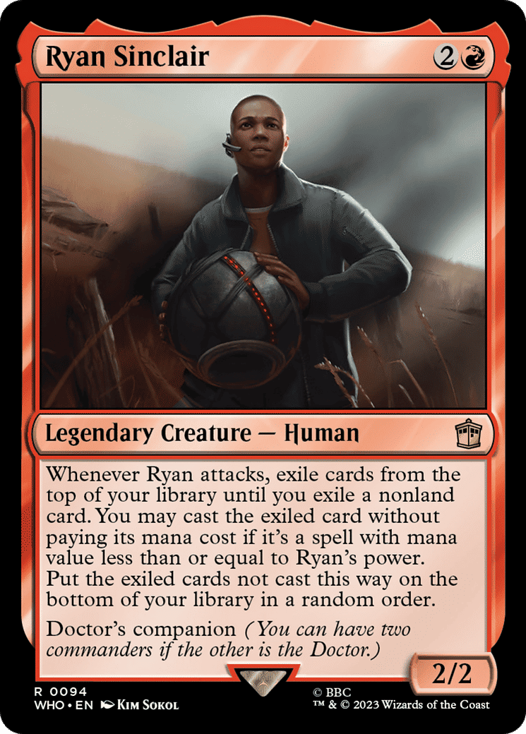 Ryan Sinclair — Doctor Who — Magic: The Gathering