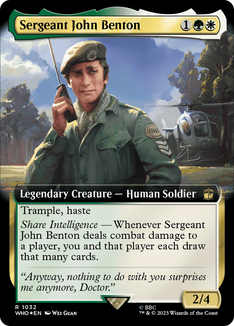 Sergeant John Benton — Doctor Who — Magic: The Gathering