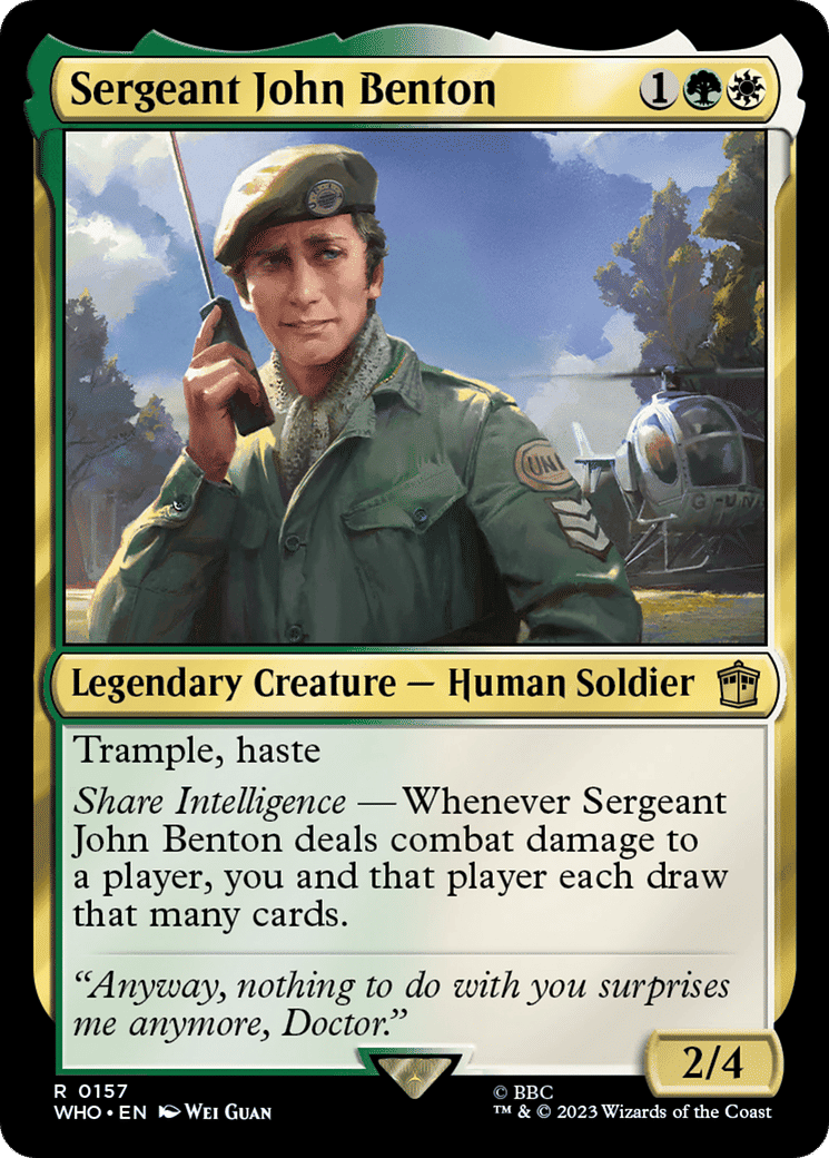 Sergeant John Benton — Doctor Who — Magic: The Gathering