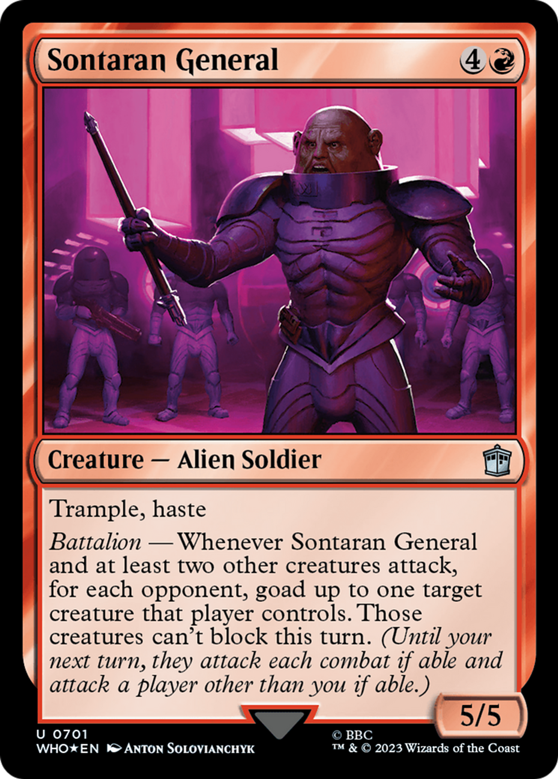Sontaran General — Doctor Who — Magic: The Gathering