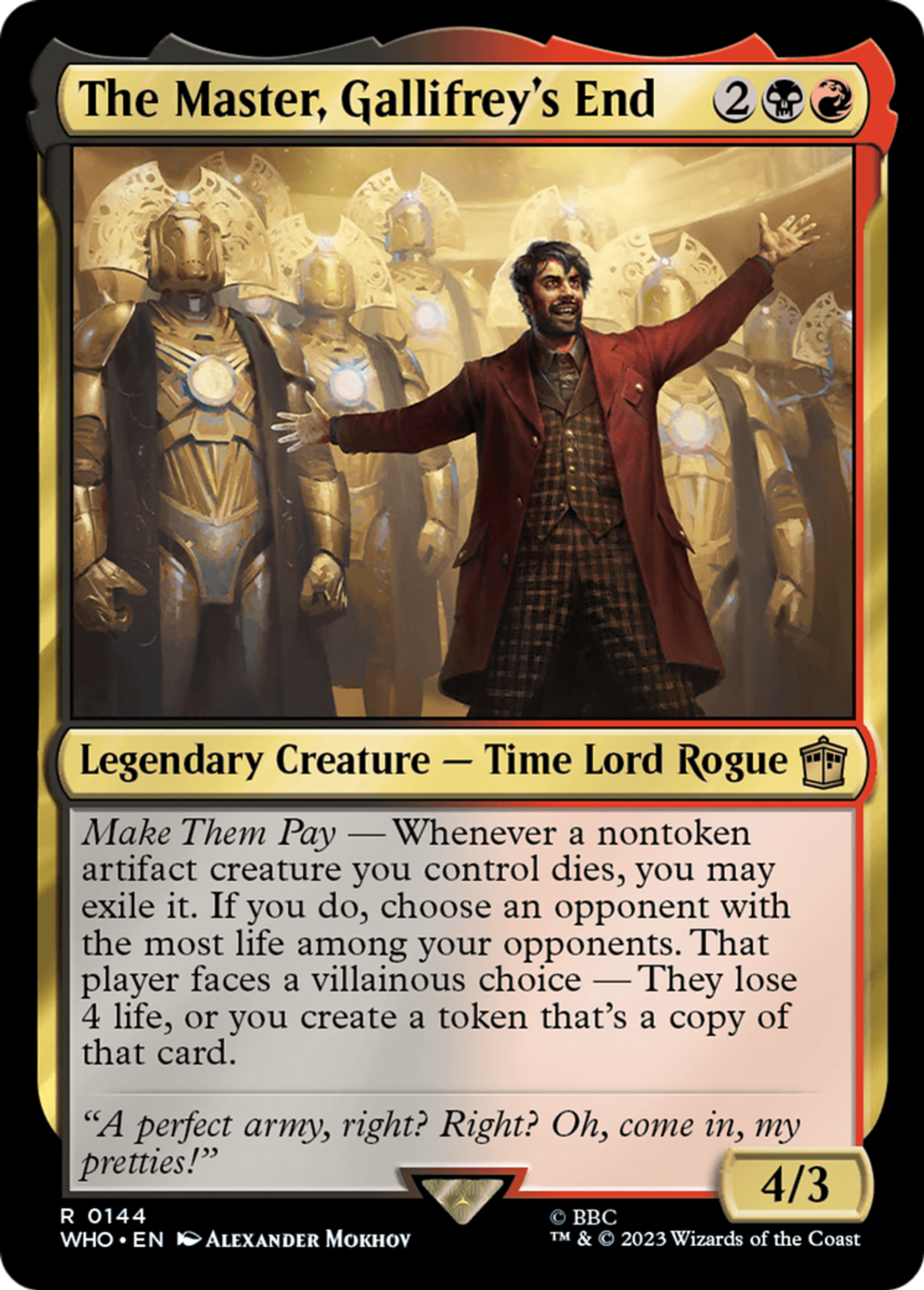 Le Maître, crépuscule de Gallifrey — Doctor Who — Magic: The Gathering