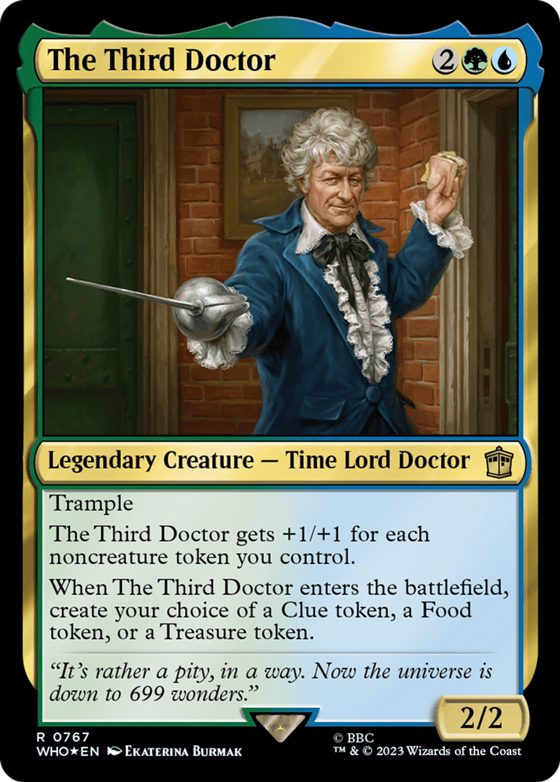 The Third Doctor — Doctor Who — Magic: The Gathering