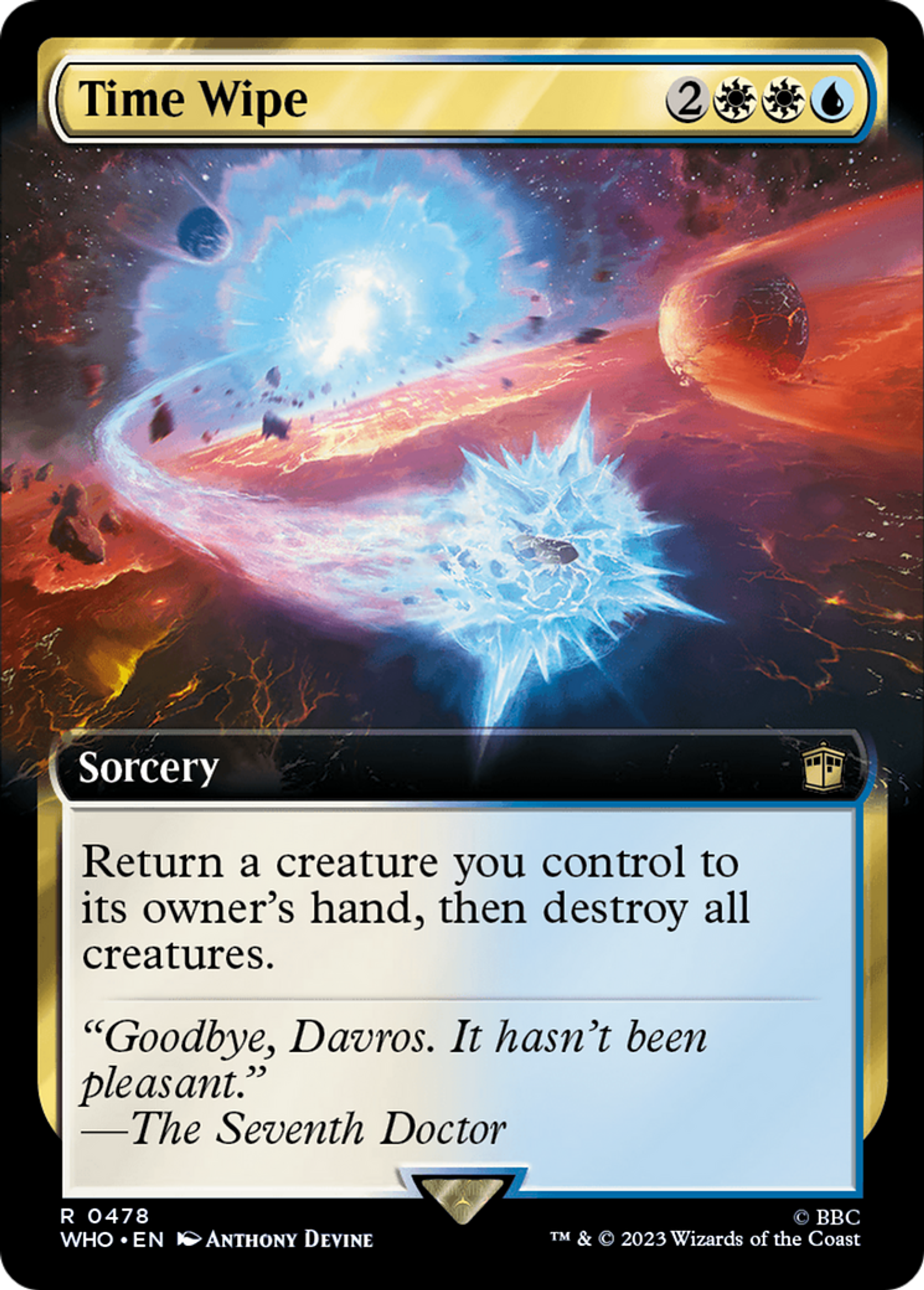 Désinfection temporelle — Doctor Who — Magic: The Gathering