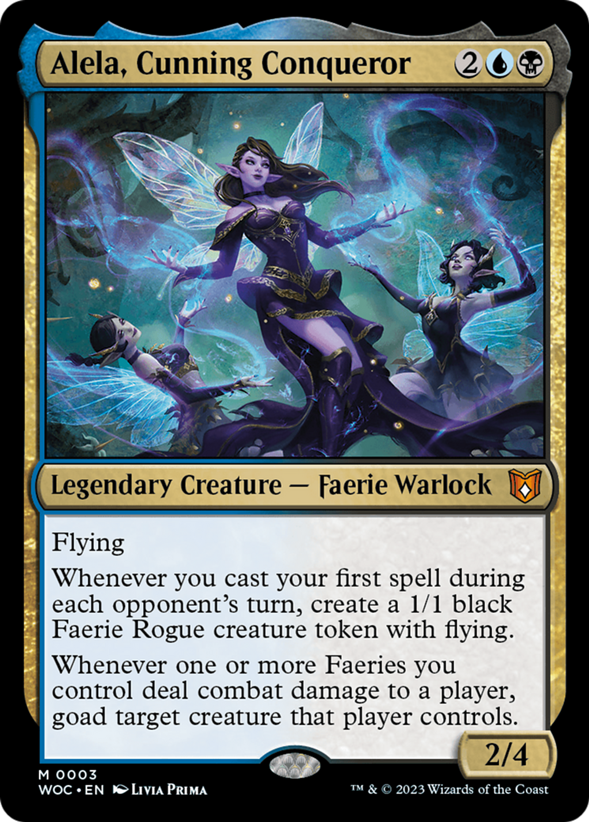 Alela, Cunning Conqueror — Wilds of Eldraine Commander — Magic: The Gathering