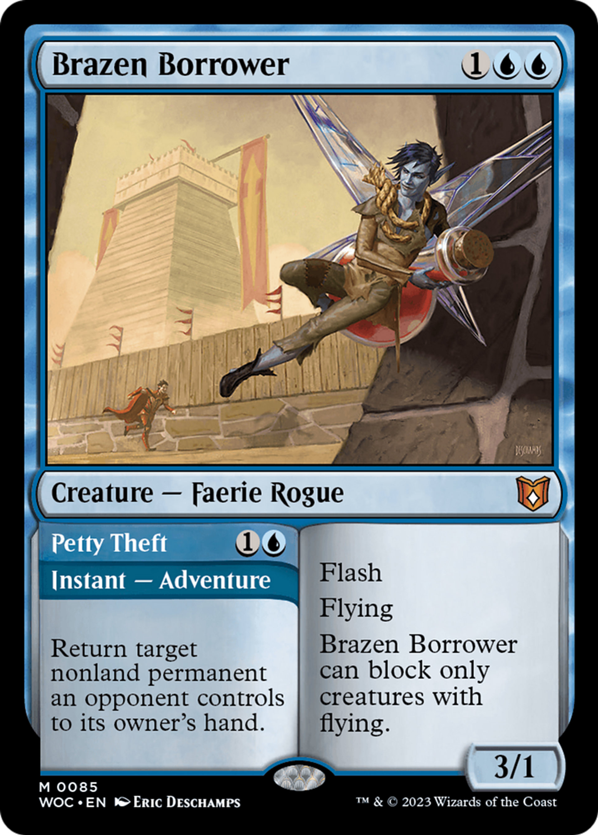 Emprunteur intrépide // Chapardage — Wilds of Eldraine Commander — Magic: The Gathering