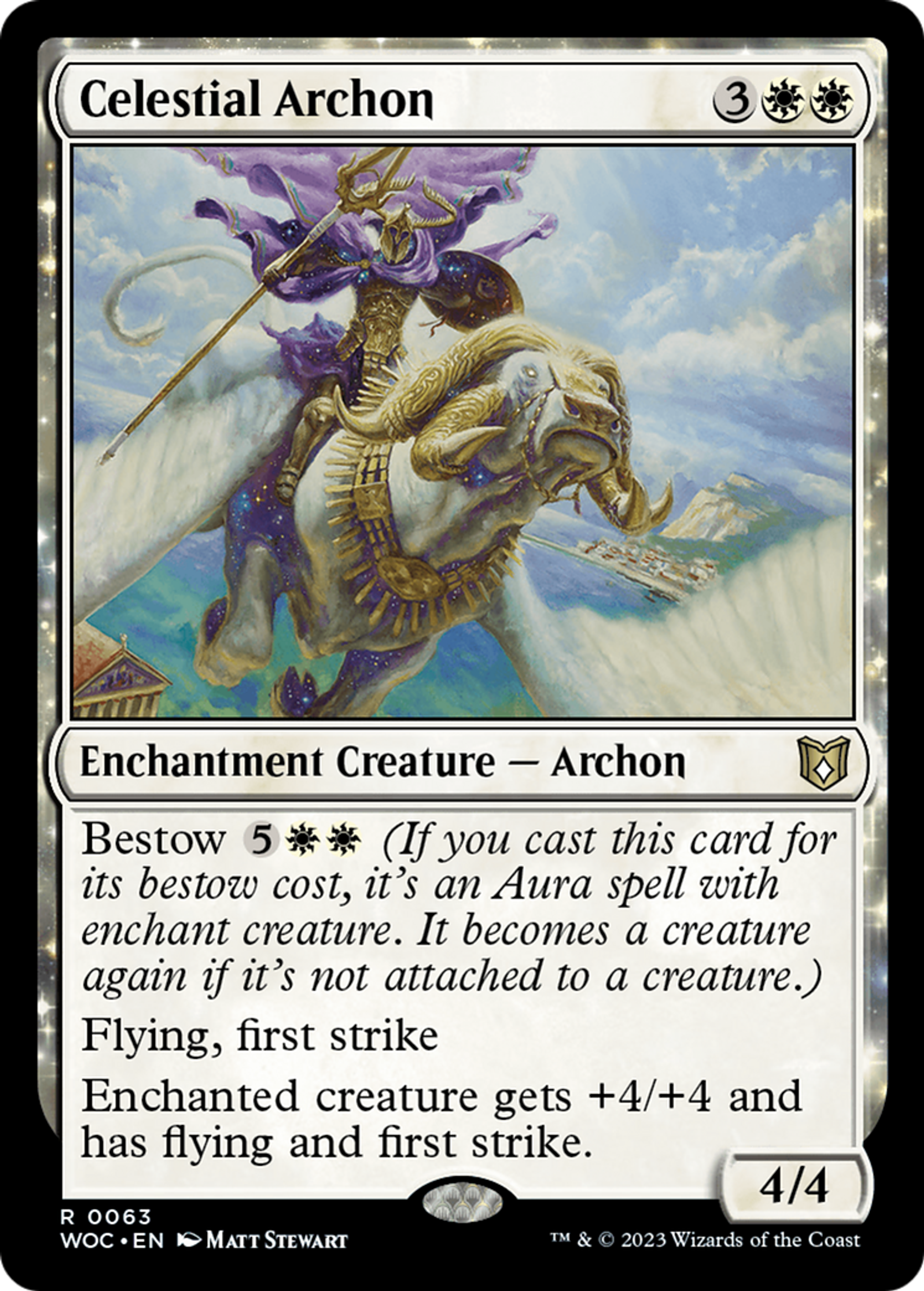 Archonte céleste — Wilds of Eldraine Commander — Magic: The Gathering