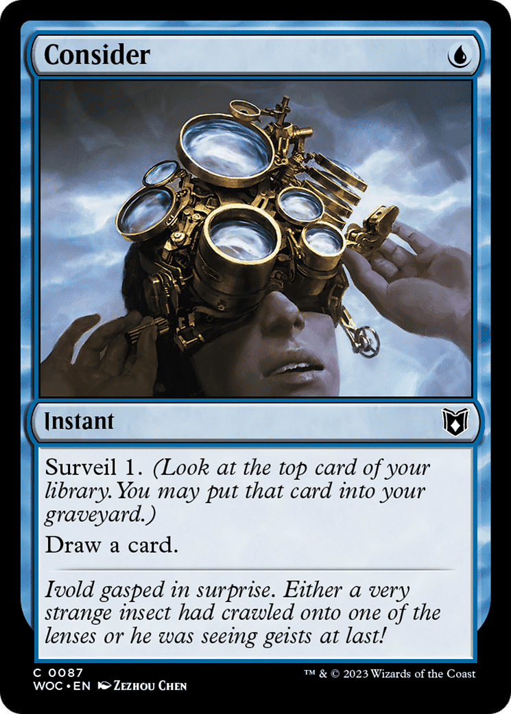 Consider — Wilds of Eldraine Commander — Magic: The Gathering