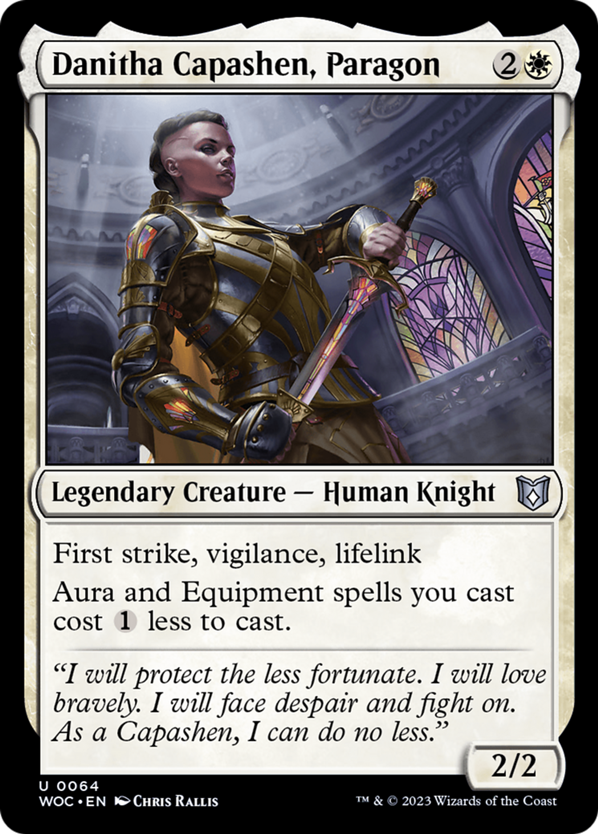 Danitha Capashen, parangon — Wilds of Eldraine Commander — Magic: The Gathering