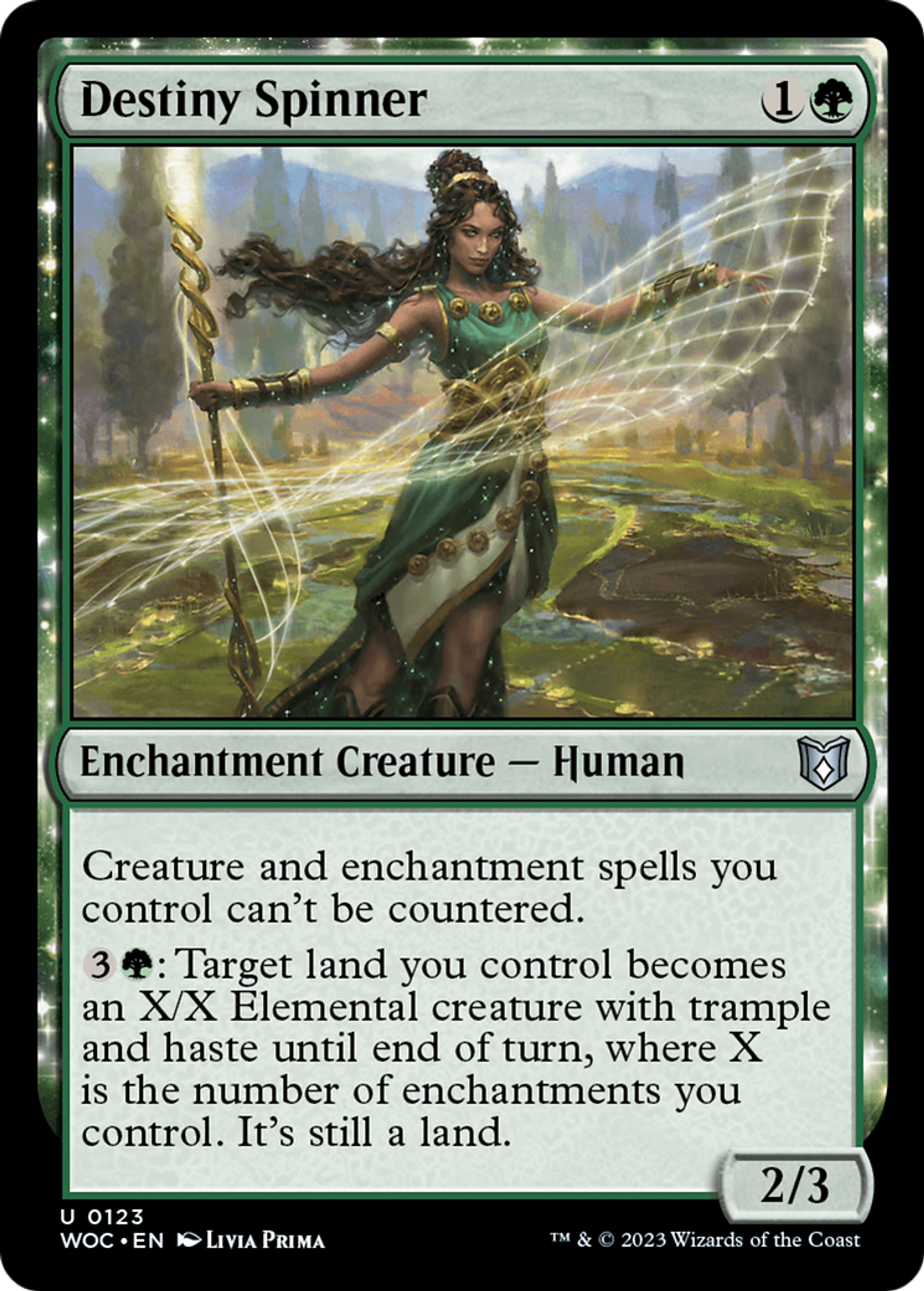 Fileuse de la destinée — Wilds of Eldraine Commander — Magic: The Gathering