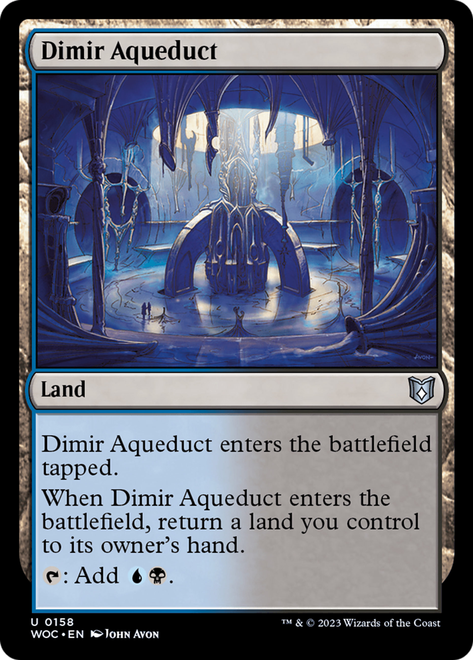Dimir Aqueduct — Wilds of Eldraine Commander — Magic: The Gathering