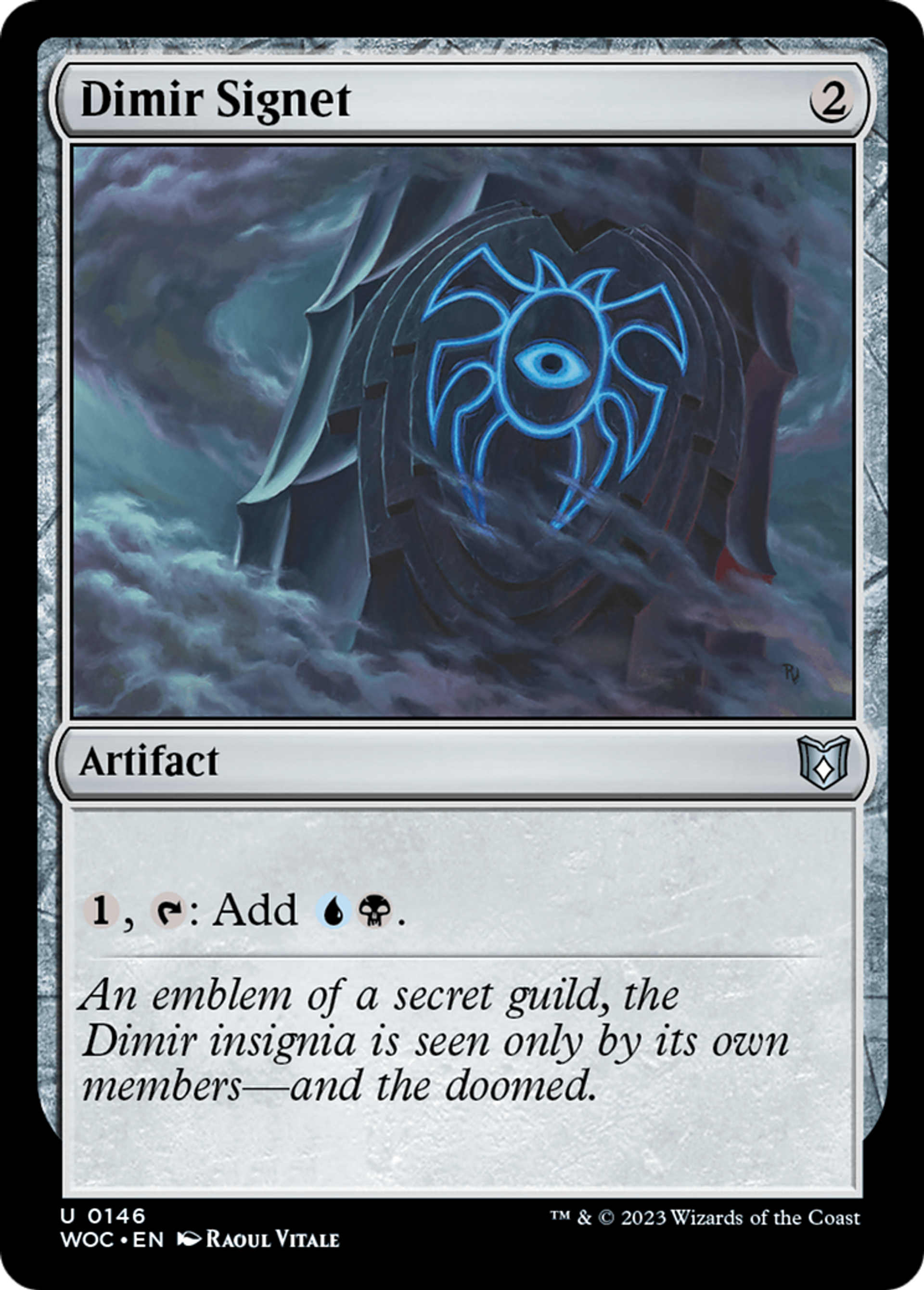 Dimir Signet — Wilds of Eldraine Commander — Magic: The Gathering