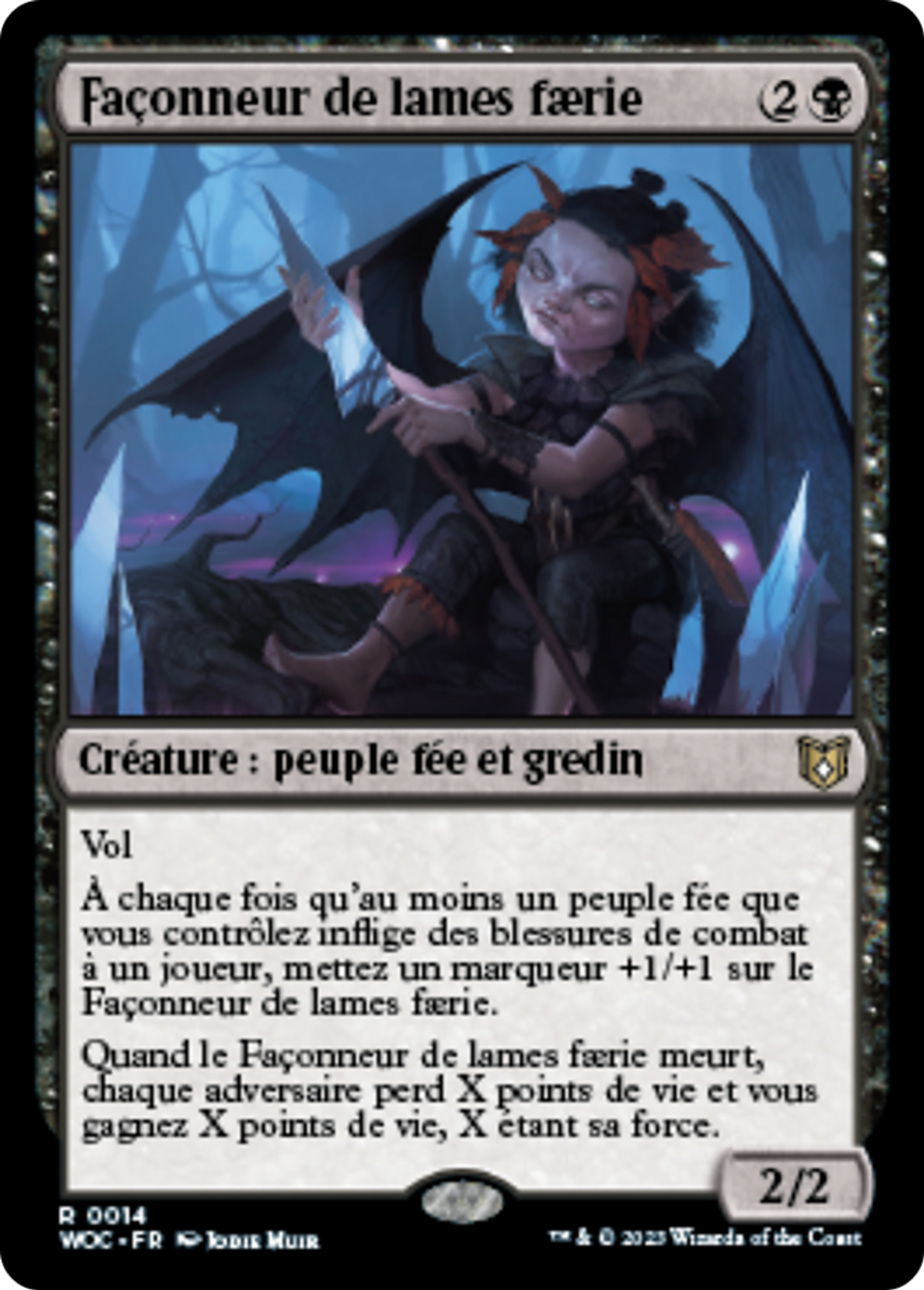 Façonneur de lames faerie — Wilds of Eldraine Commander — Magic: The Gathering