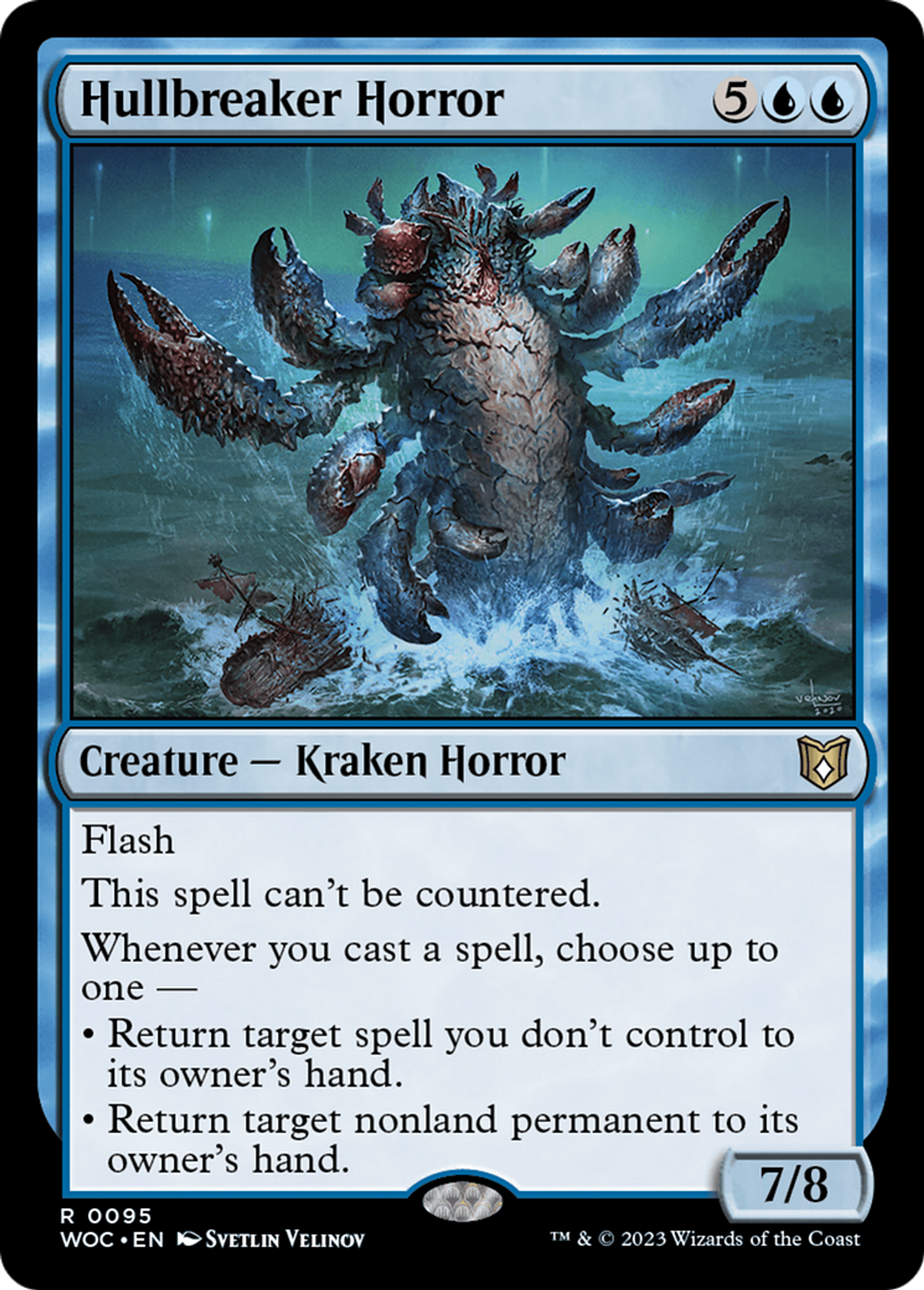 Hullbreaker Horror — Wilds of Eldraine Commander — Magic: The Gathering