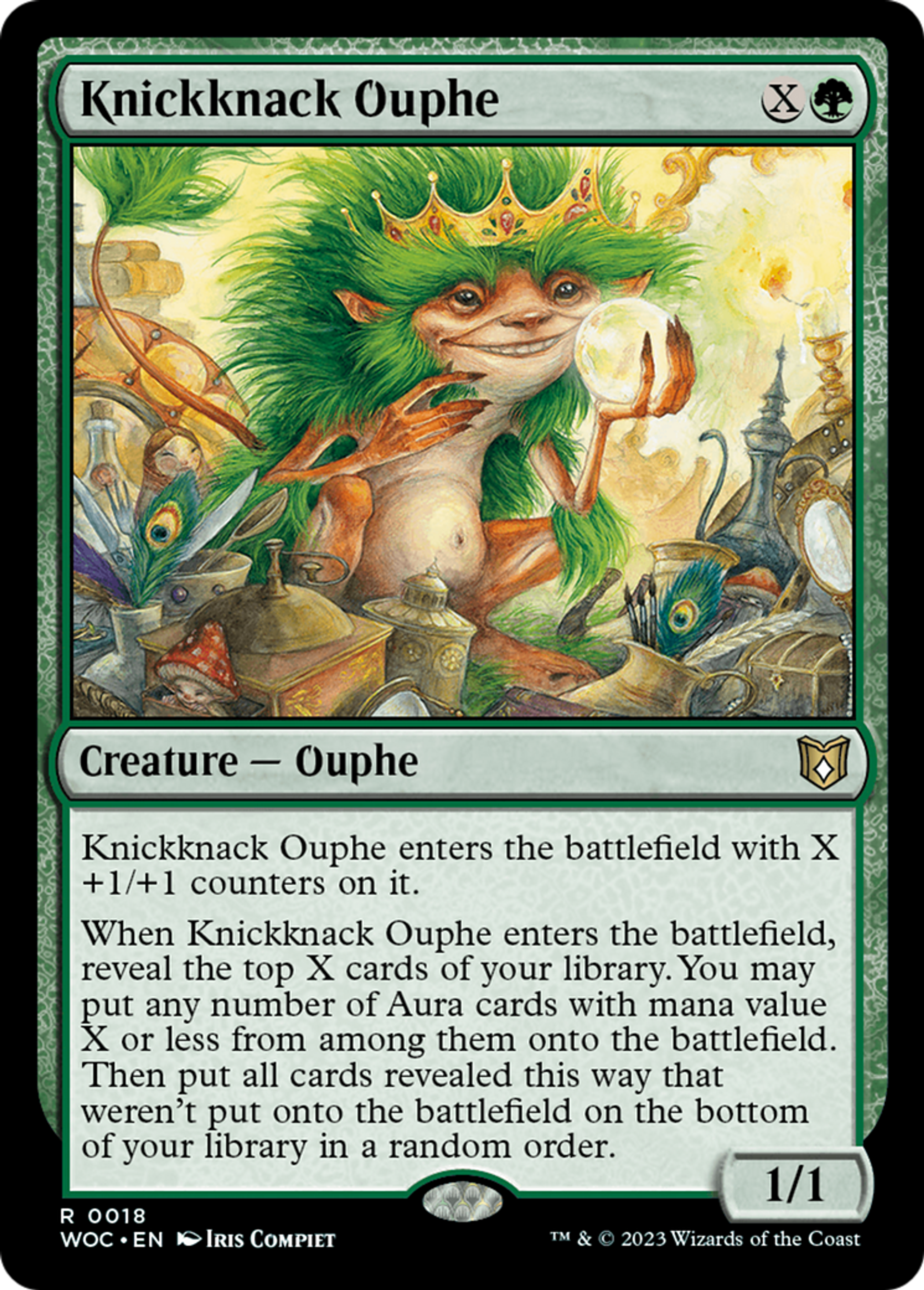 Knickknack Ouphe — Wilds of Eldraine Commander — Magic: The Gathering