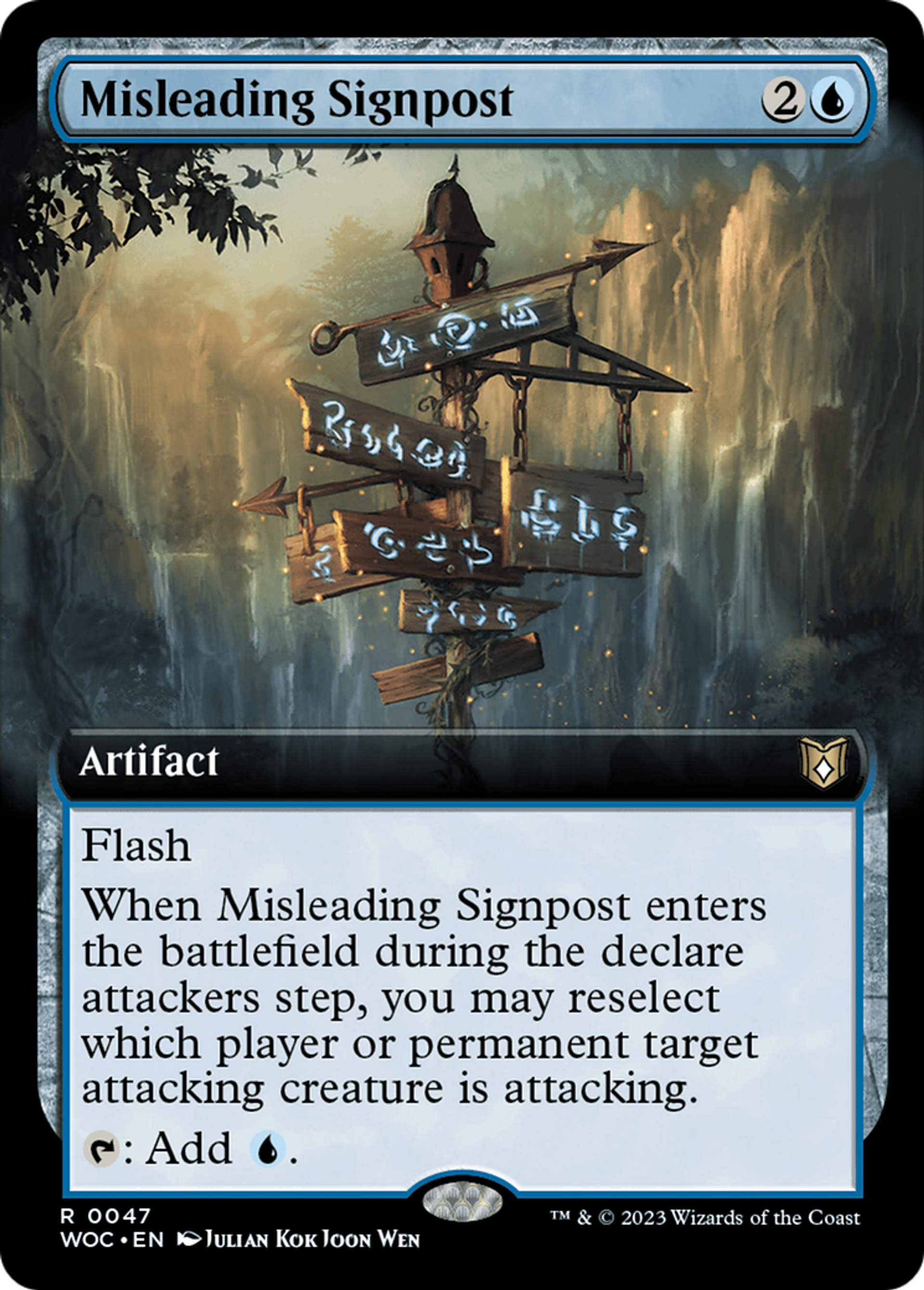 Misleading Signpost — Wilds of Eldraine Commander — Magic: The Gathering