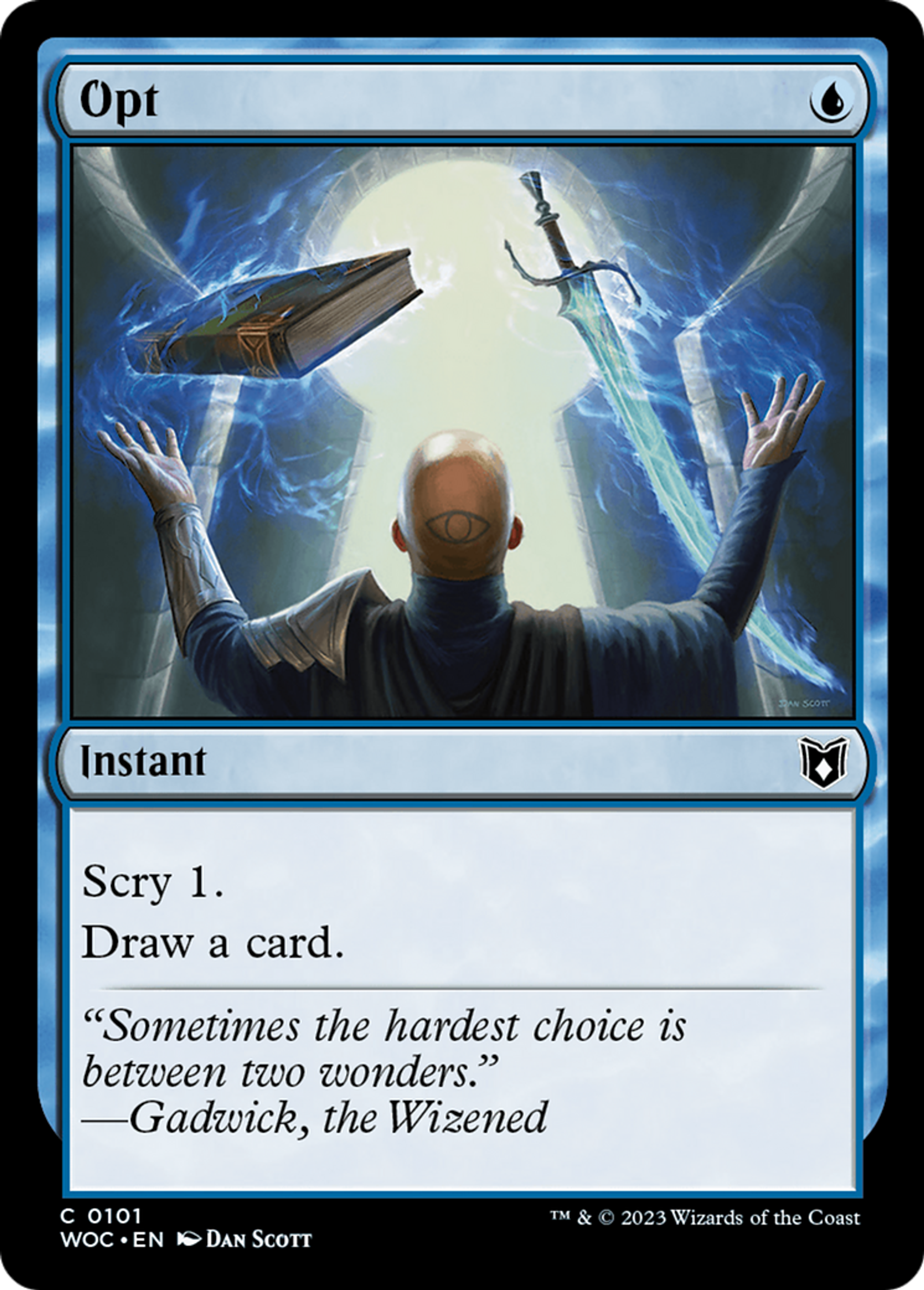 Opt — Wilds of Eldraine Commander — Magic: The Gathering