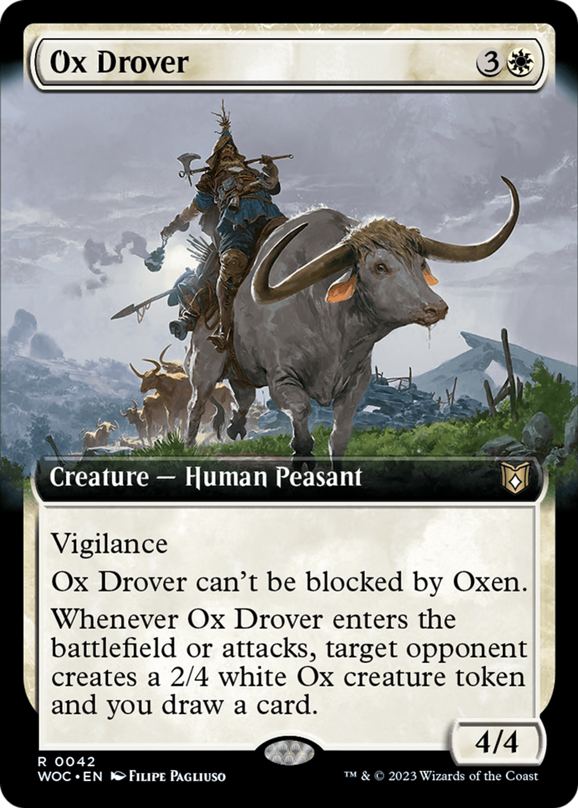 Ox Drover — Wilds of Eldraine Commander — Magic: The Gathering