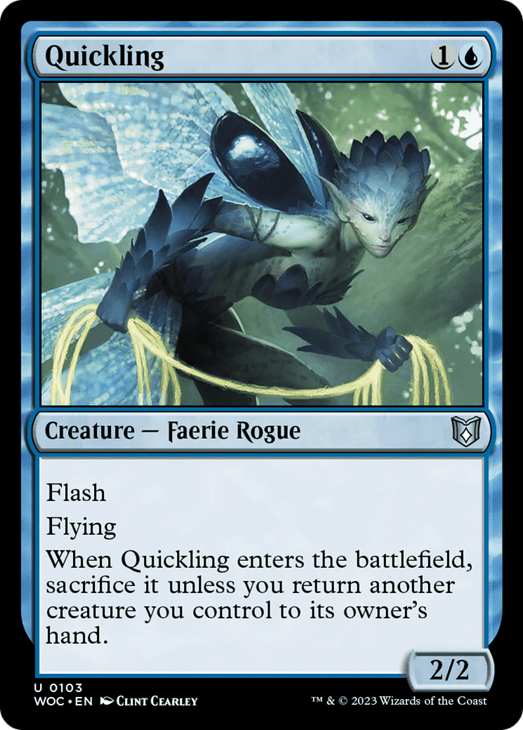 Quickling — Wilds of Eldraine Commander — Magic: The Gathering