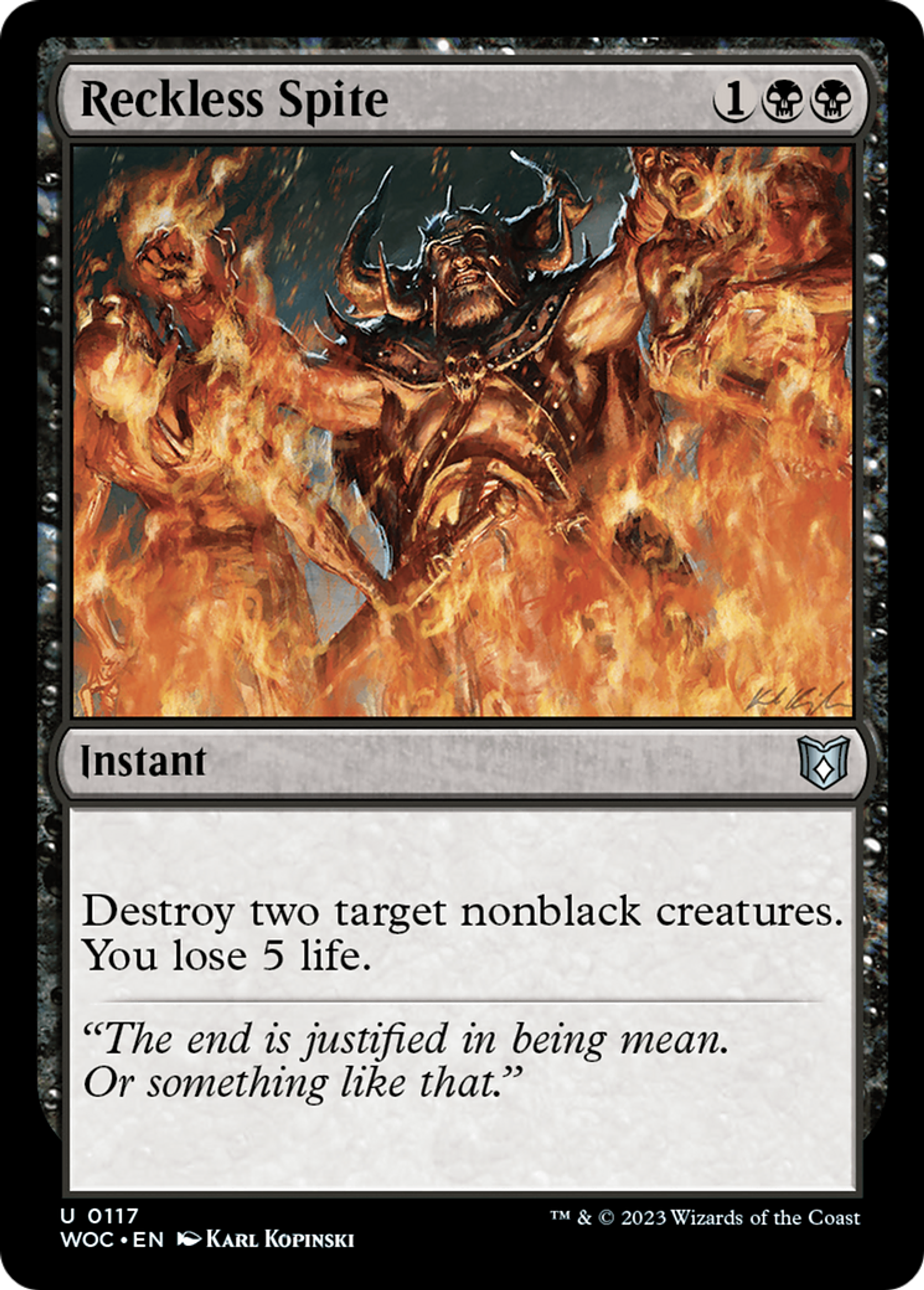 Rancune téméraire — Wilds of Eldraine Commander — Magic: The Gathering